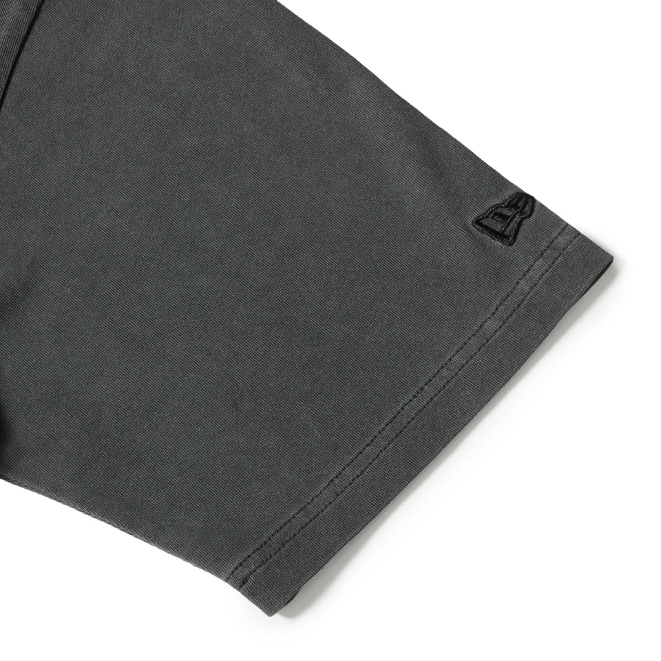 半袖 ガーメントダイ コットン Tシャツ Box Logo Woven Patch チャコールグレー | NEW ERA ニューエラ公式オンラインストア