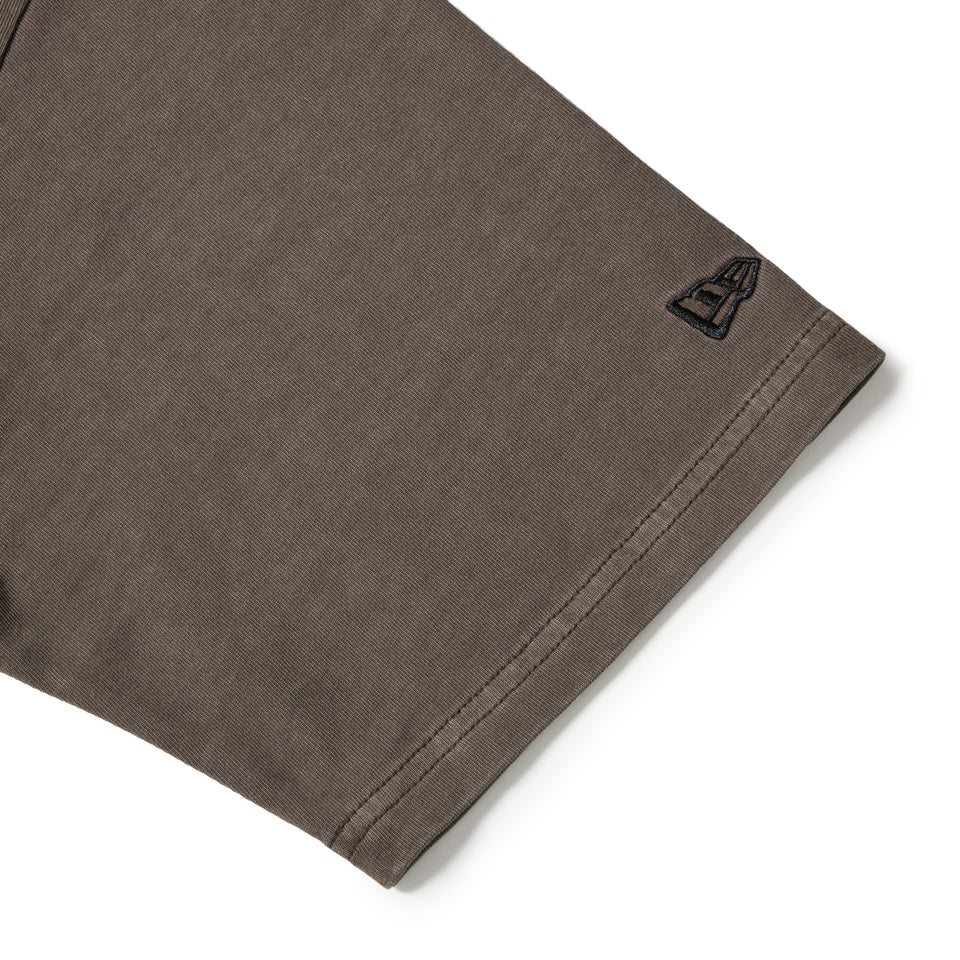 半袖 ガーメントダイ コットン Tシャツ Box Logo Woven Patch ブラウン | NEW ERA ニューエラ公式オンラインストア