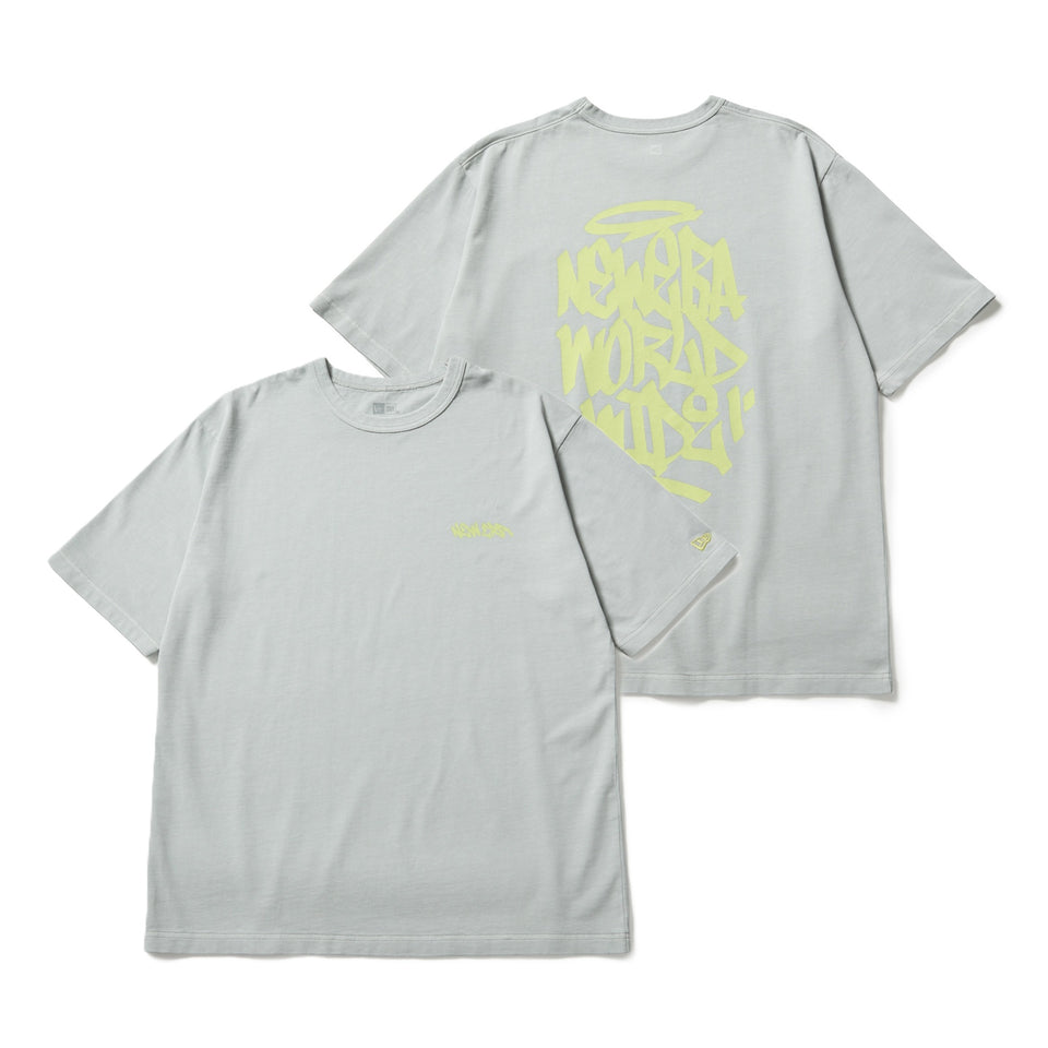 半袖 ガーメントダイ コットン Tシャツ Tagging グレー | ニューエラ