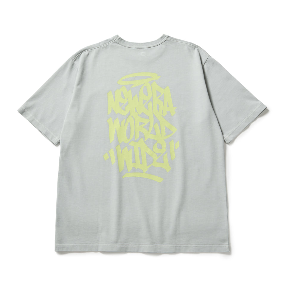 半袖 ガーメントダイ コットン Tシャツ Tagging グレー | ニューエラ