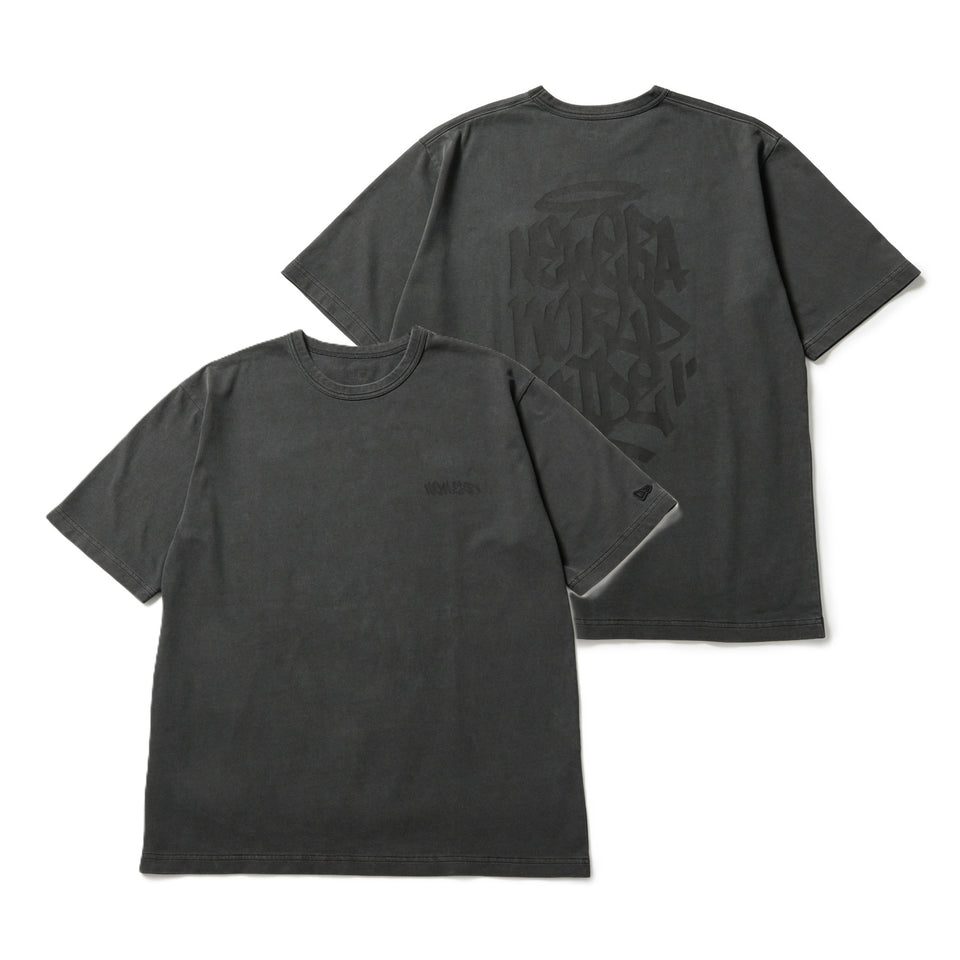 半袖 ガーメントダイ コットン Tシャツ Tagging チャコールグレー