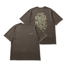 半袖 ガーメントダイ コットン Tシャツ Tagging ブラウン