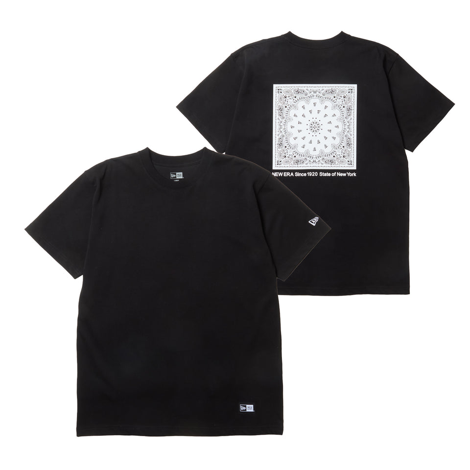 半袖 コットン Tシャツ Paisley ブラック | ニューエラオンラインストア