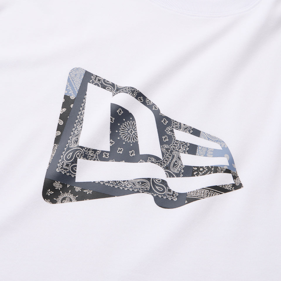 半袖 コットン Tシャツ Oriental Paisley フラッグロゴ ホワイト | NEW ERA ニューエラ公式オンラインストア