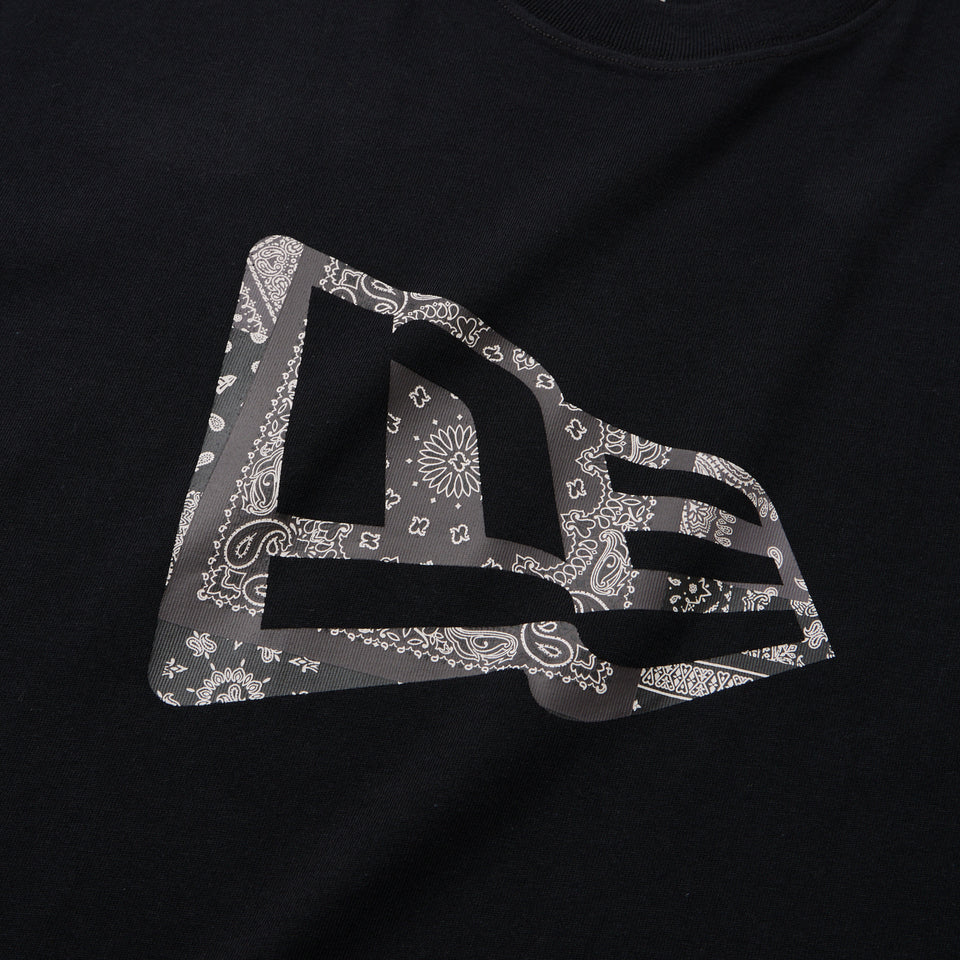半袖 コットン Tシャツ Oriental Paisley フラッグロゴ ブラック | NEW ERA ニューエラ公式オンラインストア