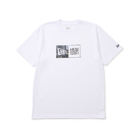 半袖 コットン Tシャツ Oriental Paisley ボックスロゴ ホワイト