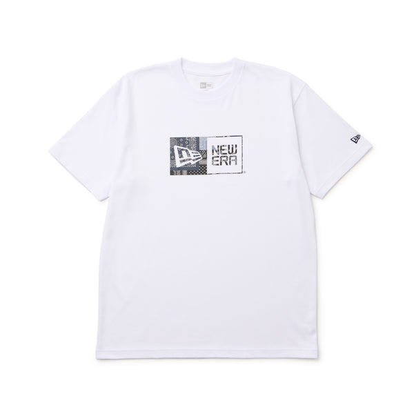 半袖 コットン Tシャツ Oriental Paisley ボックスロゴ ホワイト