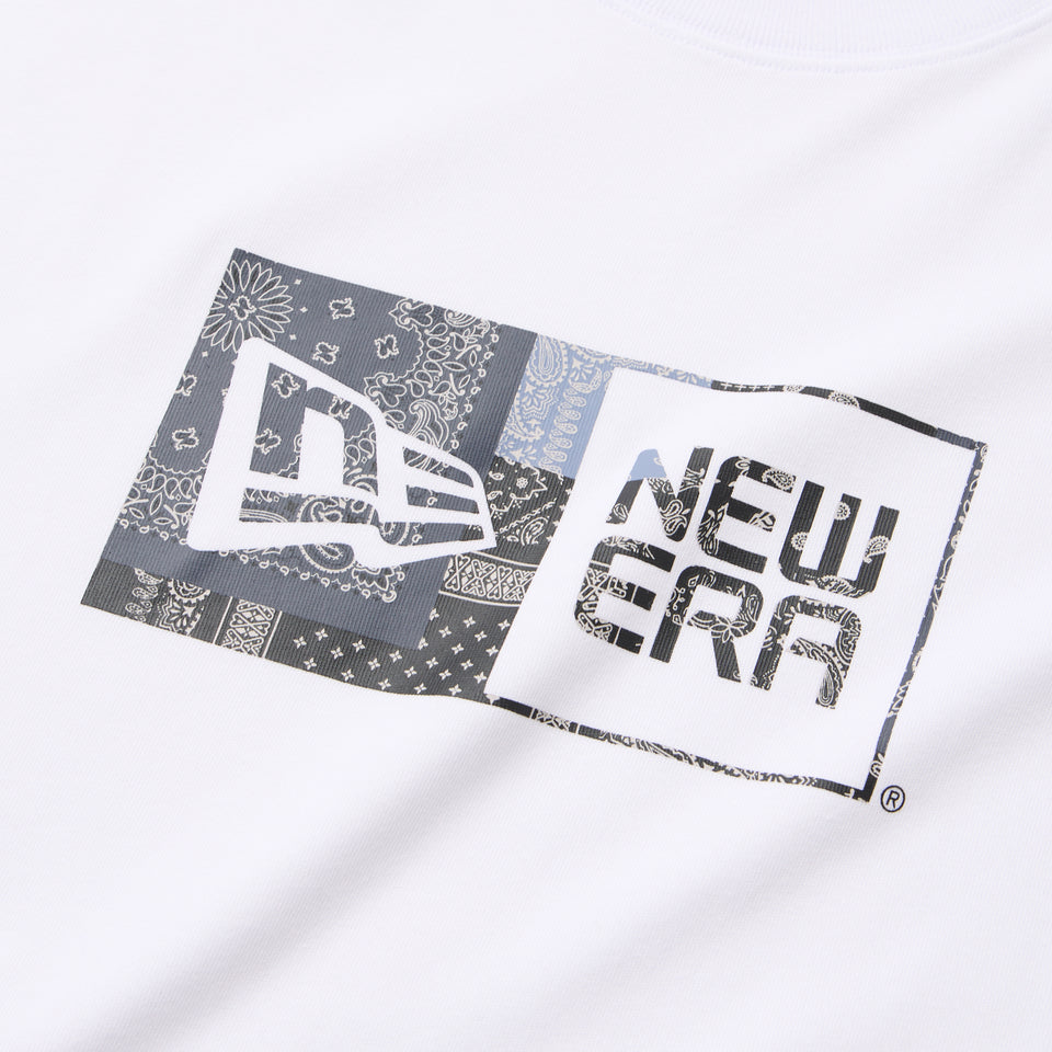 半袖 コットン Tシャツ Oriental Paisley ボックスロゴ ホワイト | NEW ERA ニューエラ公式オンラインストア