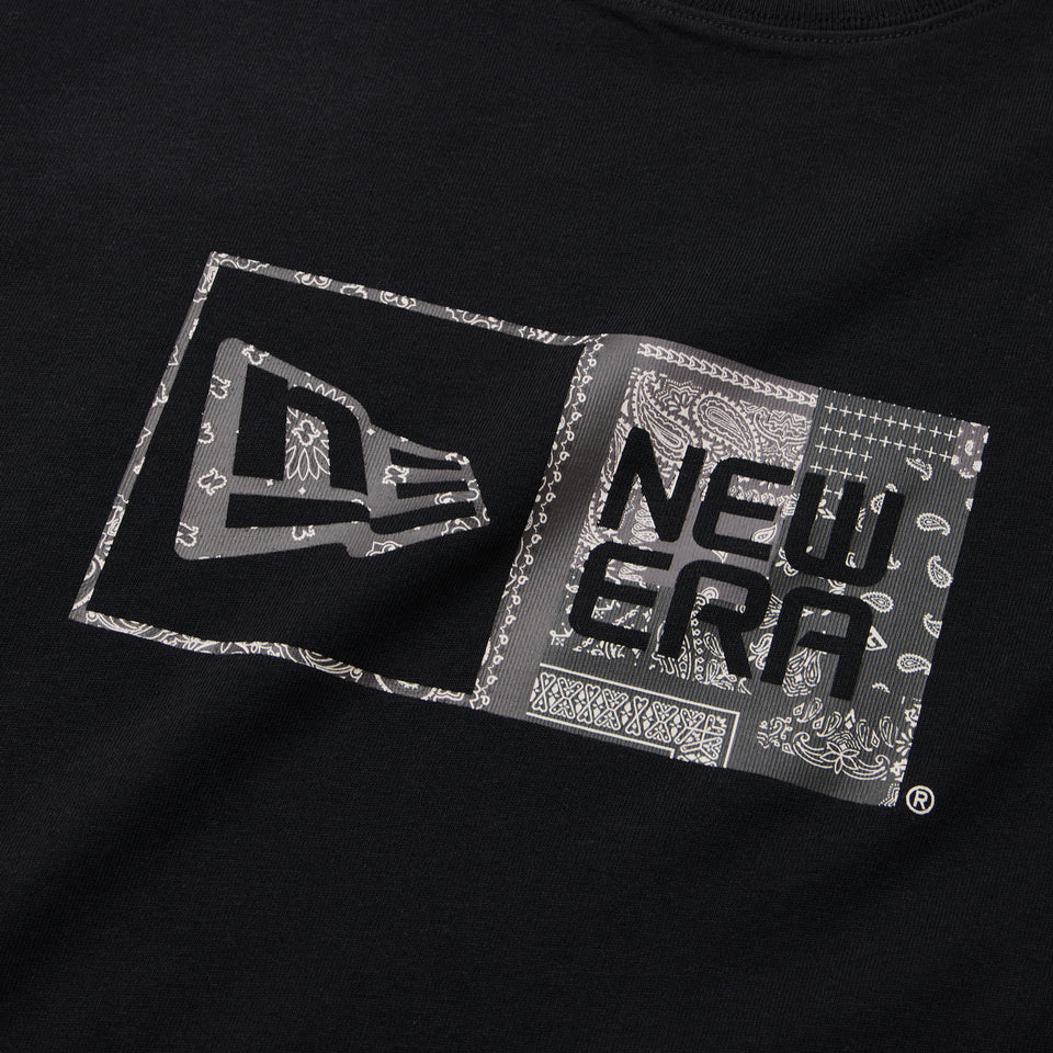半袖 コットン Tシャツ Oriental Paisley ボックスロゴ ブラック | NEW ERA ニューエラ公式オンラインストア