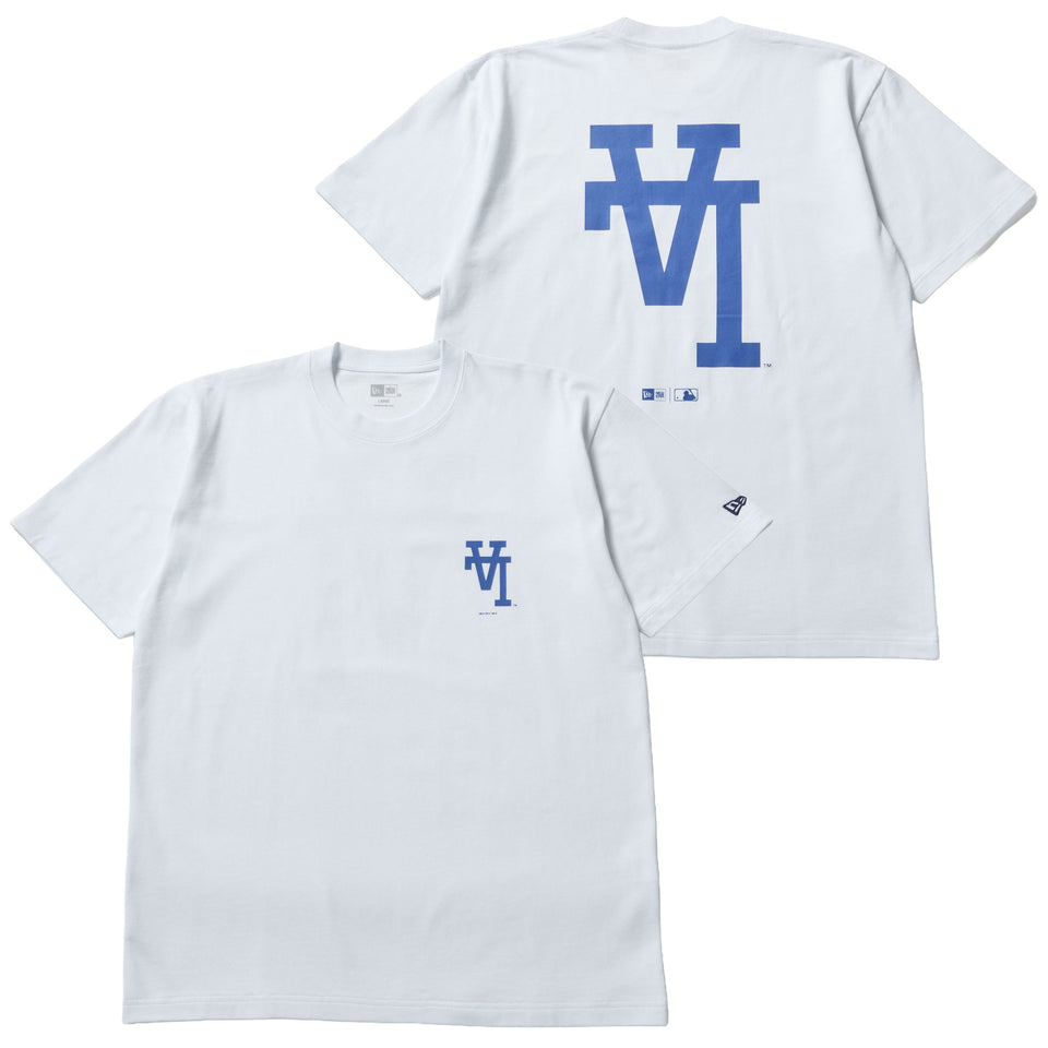 半袖 コットン Tシャツ Upside Down ロサンゼルス・ドジャース ホワイト