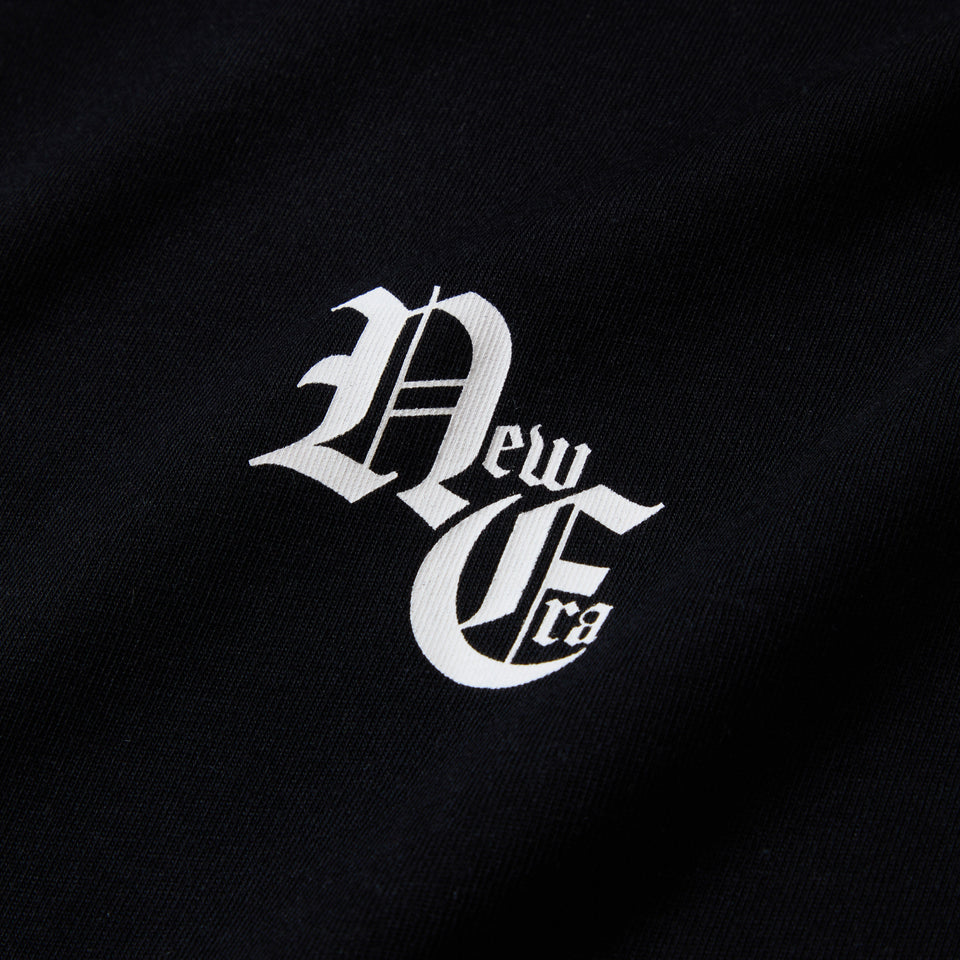 長袖 コットン Tシャツ Old English ブラック | NEW ERA ニューエラ公式オンラインストア