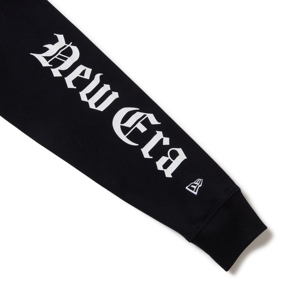 長袖 コットン Tシャツ Old English ブラック | NEW ERA ニューエラ公式オンラインストア