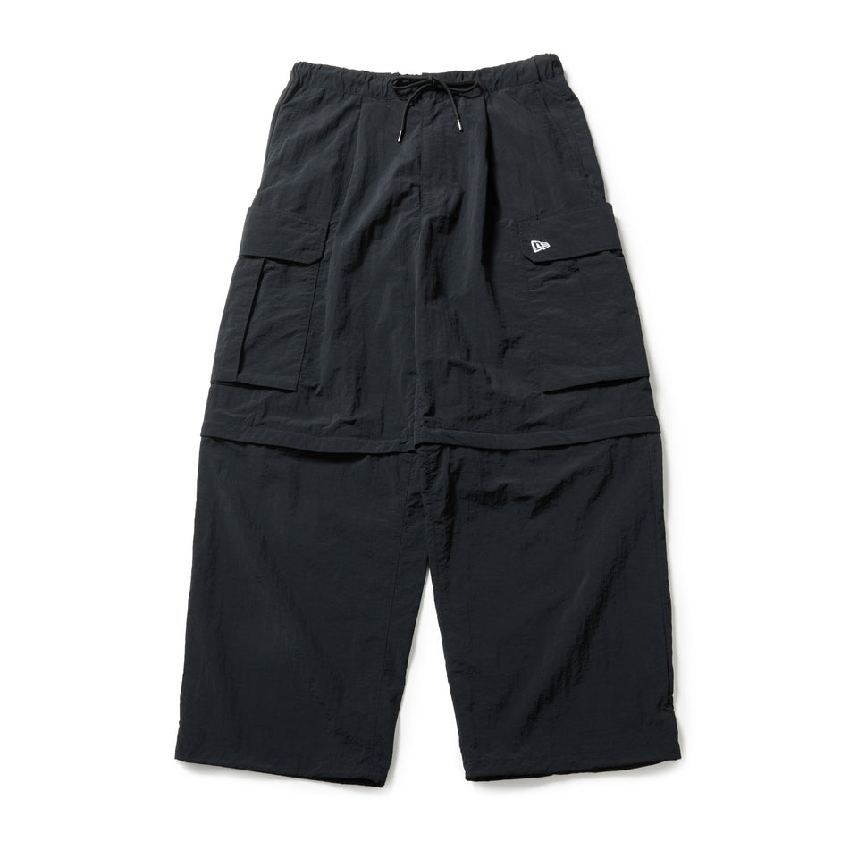 デタッチャブル ナイロン 2WAY カーゴ パンツ ブラック | ニューエラ デタッチャブル ナイロン 2WAY カーゴ パンツ ブラック | ニューエラ