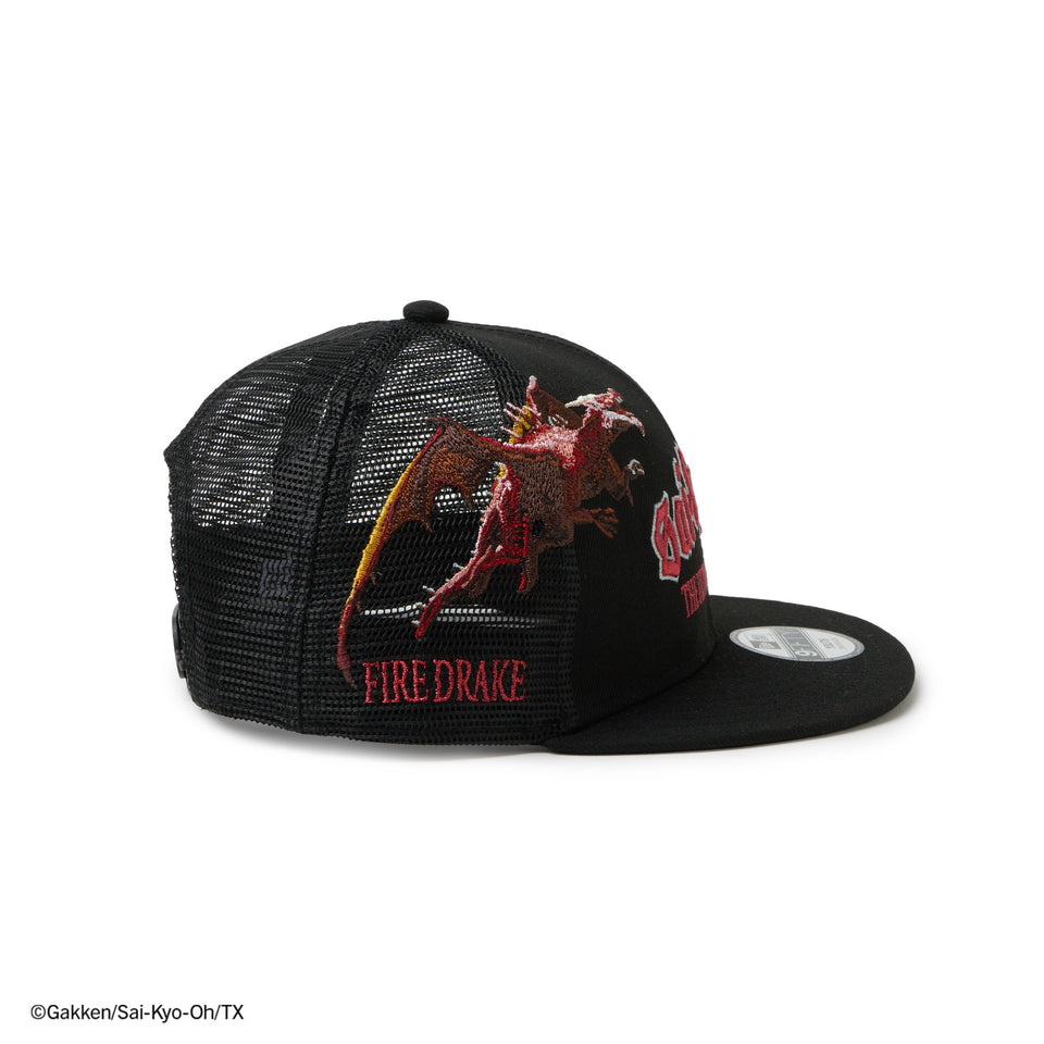 キッズ Youth 9FIFTY トラッカー 最強王図鑑 ファイヤードラゴン ブラック