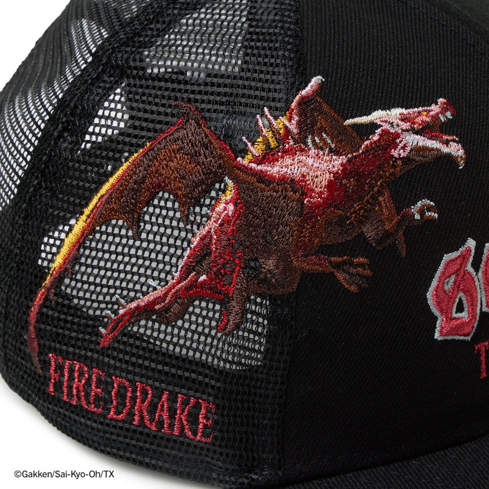 キッズ Youth 9FIFTY トラッカー 最強王図鑑 ファイヤードラゴン ブラック