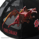 キッズ Youth 9FIFTY トラッカー 最強王図鑑 ファイヤードラゴン ブラック