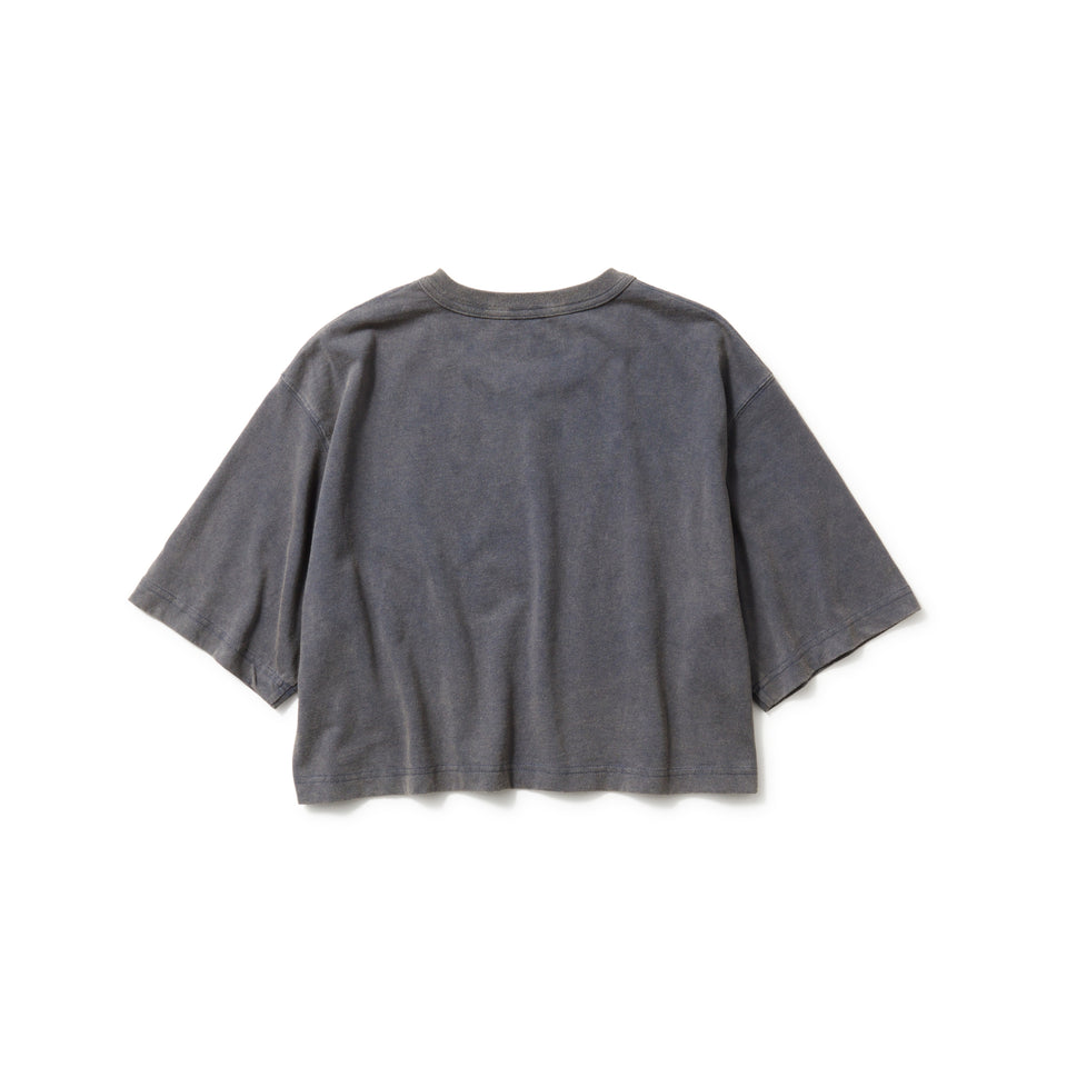 Women's 半袖 ワイド フロスト ウォッシュド クロップド Tシャツ ネイビー | NEW ERA ニューエラ公式オンラインストア