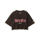 Women's 半袖 ワイド フロスト ウォッシュド クロップド Tシャツ ブラック | NEW ERA ニューエラ公式オンラインストア