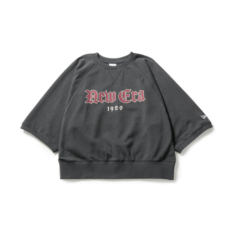 あ*★様 50s 半袖スウェット 両面プリント Women's 半袖 スウェット クルーネック チャコールグレー | ニューエラ