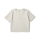 Women's 半袖 ミニ リブ Tシャツ Tonal Box Logo　 アイボリー | NEW ERA ニューエラ公式オンラインストア