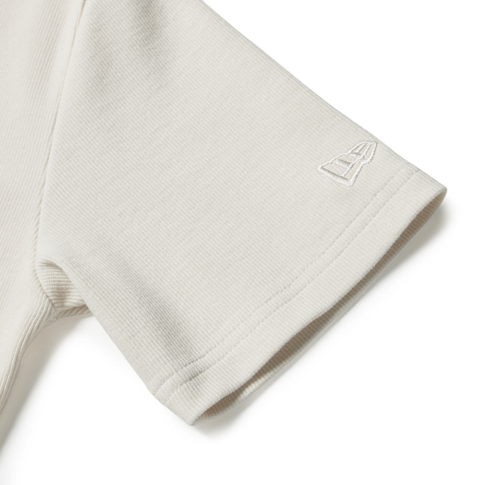 Women's 半袖 ミニ リブ Tシャツ Tonal Box Logo　 アイボリー | NEW ERA ニューエラ公式オンラインストア