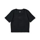 Women's 半袖 ミニ リブ Tシャツ Tonal Box Logo　 ブラック | NEW ERA ニューエラ公式オンラインストア