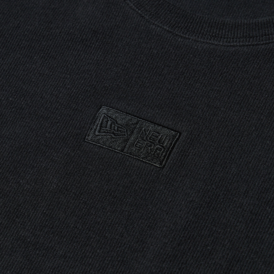 Women's 半袖 ミニ リブ Tシャツ Tonal Box Logo　 ブラック | NEW ERA ニューエラ公式オンラインストア
