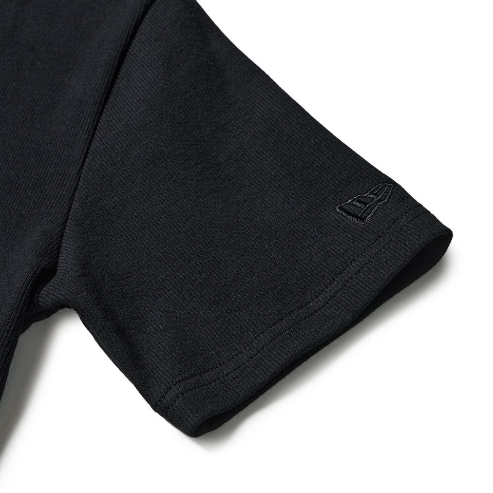 Women's 半袖 ミニ リブ Tシャツ Tonal Box Logo　 ブラック | NEW ERA ニューエラ公式オンラインストア