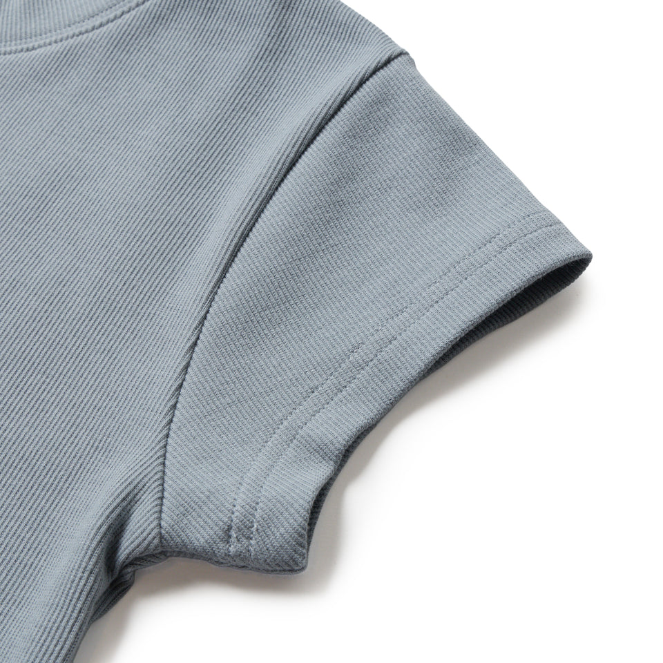 Women's 半袖 リブ ベイビー Tシャツ ブルー | NEW ERA ニューエラ公式オンラインストア