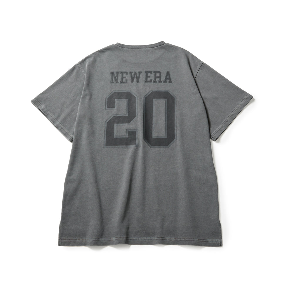 Women's 半袖 オーバーサイズド ガーメントダイ コットン Tシャツ チャコールグレー | NEW ERA ニューエラ公式オンラインストア