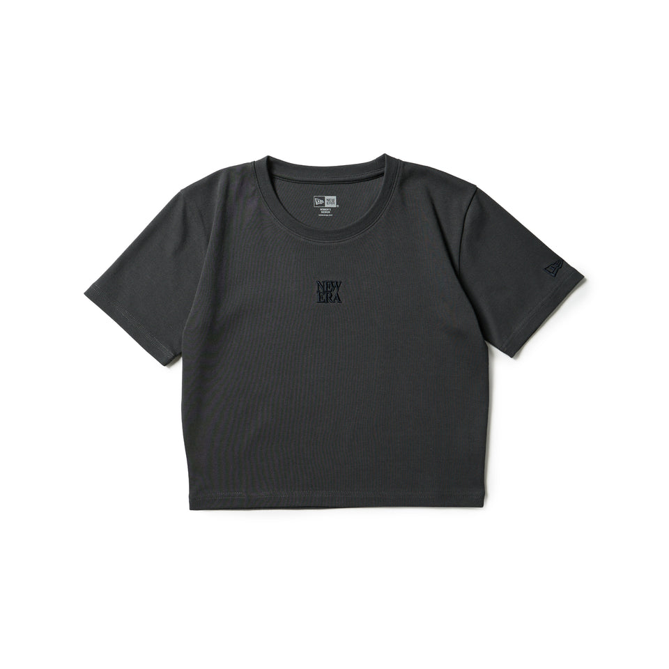 Women's 半袖 ミニ Tシャツ スクエアロゴ チャコールグレー | NEW ERA ニューエラ公式オンラインストア