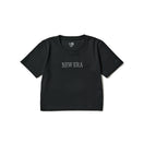 Women's 半袖 ミニ Tシャツ Rhinestone ラインストーン Logo ブラック | NEW ERA ニューエラ公式オンラインストア
