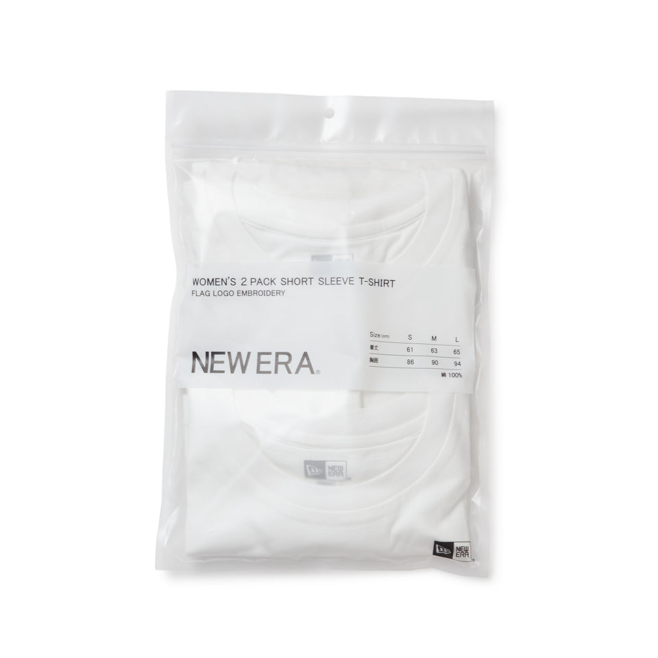 Women's 半袖 2-Pack Tシャツ ホワイト | NEW ERA ニューエラ公式オンラインストア