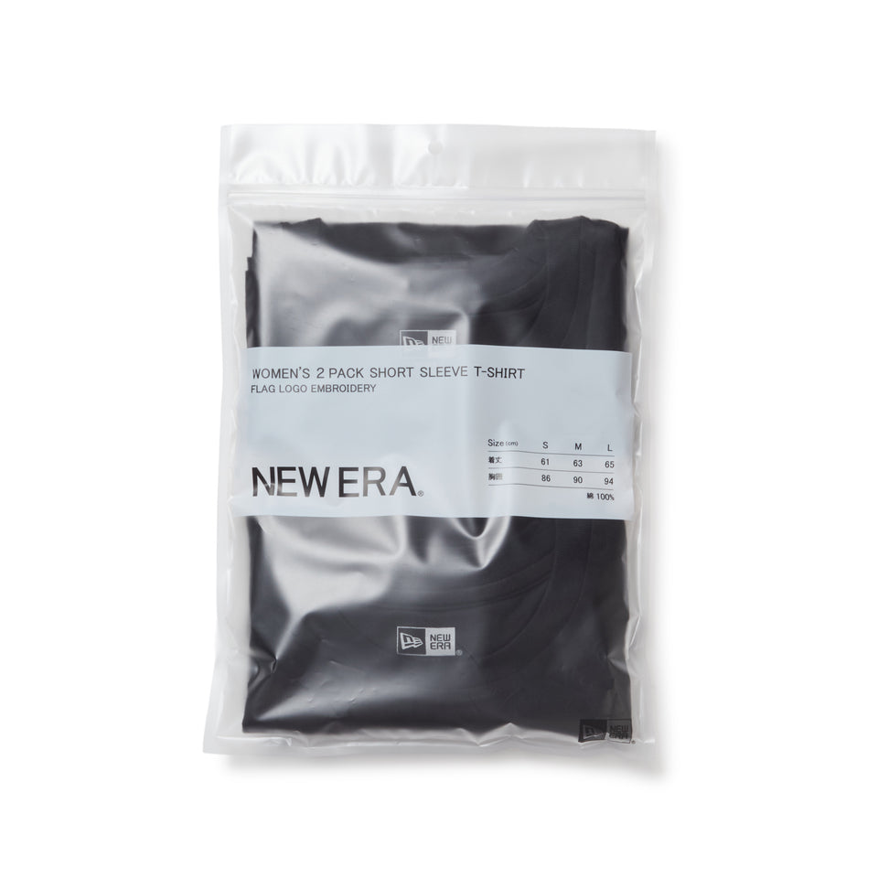 Women's 半袖 2-Pack Tシャツ ブラック | NEW ERA ニューエラ公式オンラインストア