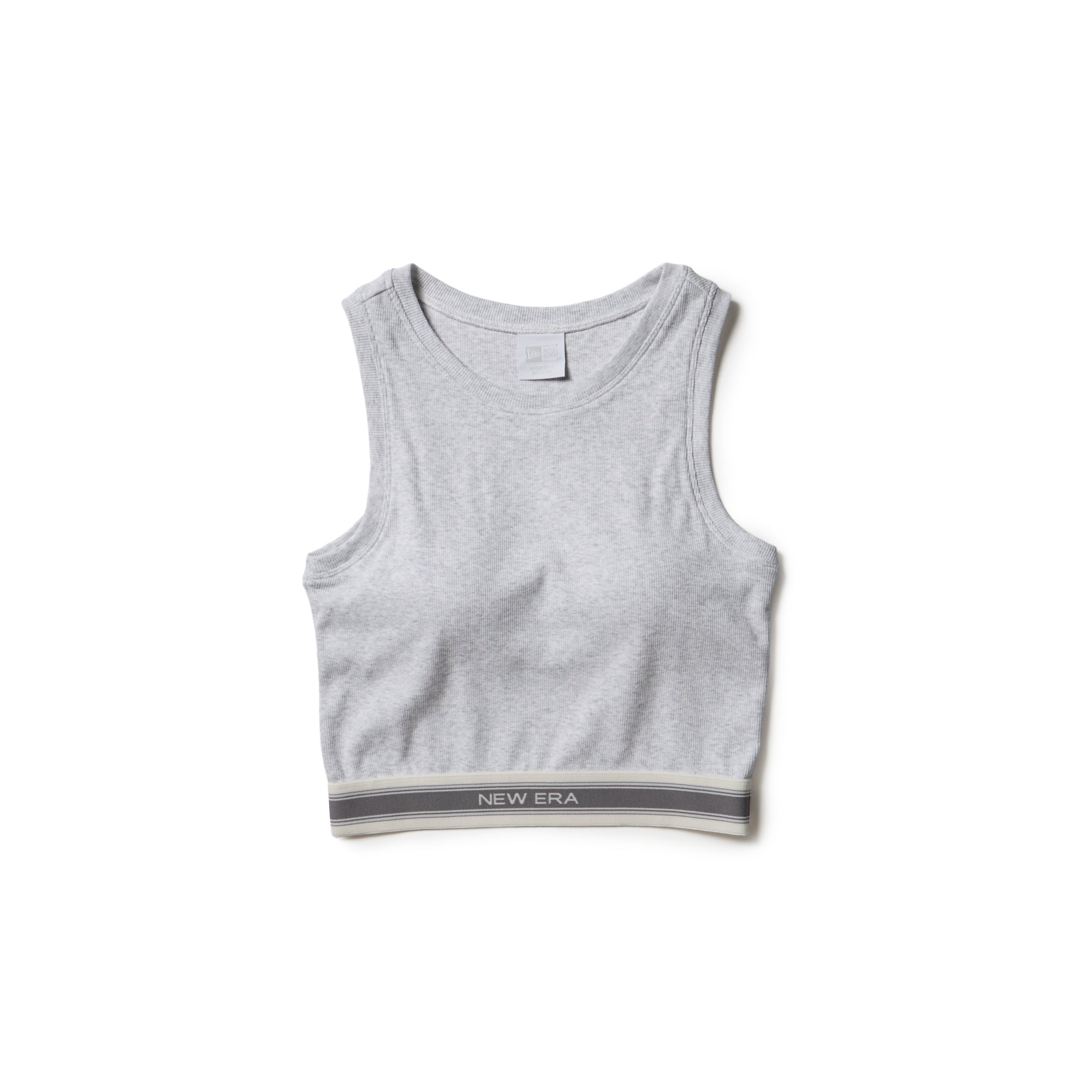 Women's リブクロップド タンクトップ アッシュグレー | ニューエラ