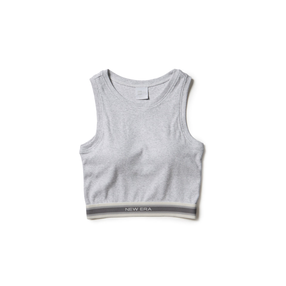 Women's リブクロップド タンクトップ アッシュグレー | ニューエラ