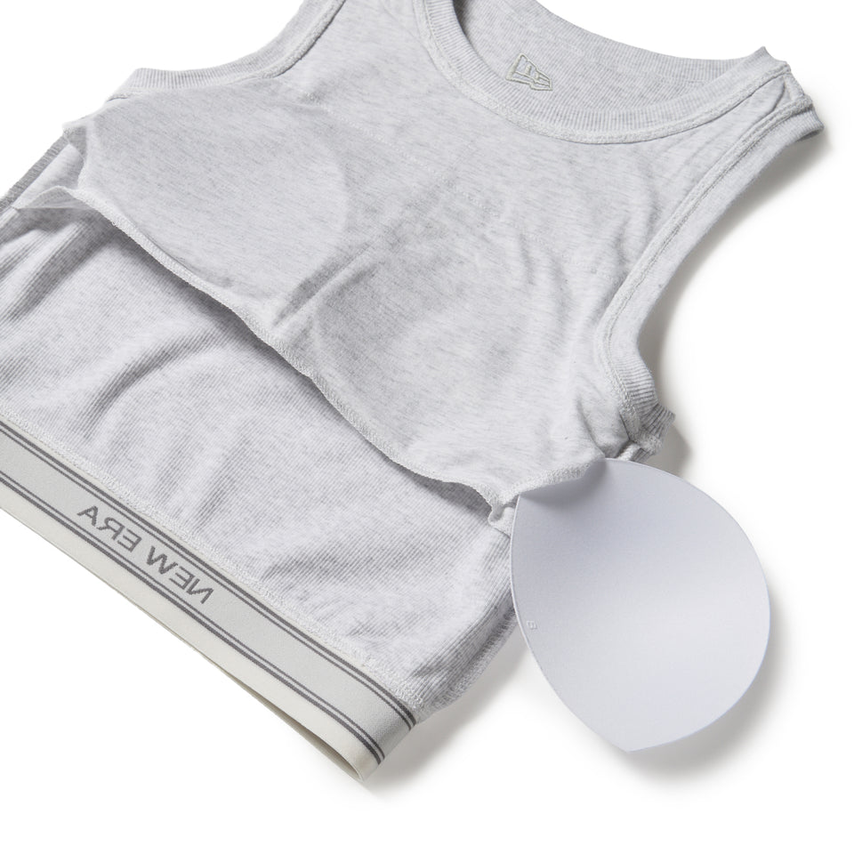 Women's リブクロップド タンクトップ アッシュグレー | NEW ERA ニューエラ公式オンラインストア