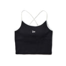 Women's リブ クロップドキャミソール ブラック | NEW ERA ニューエラ公式オンラインストア
