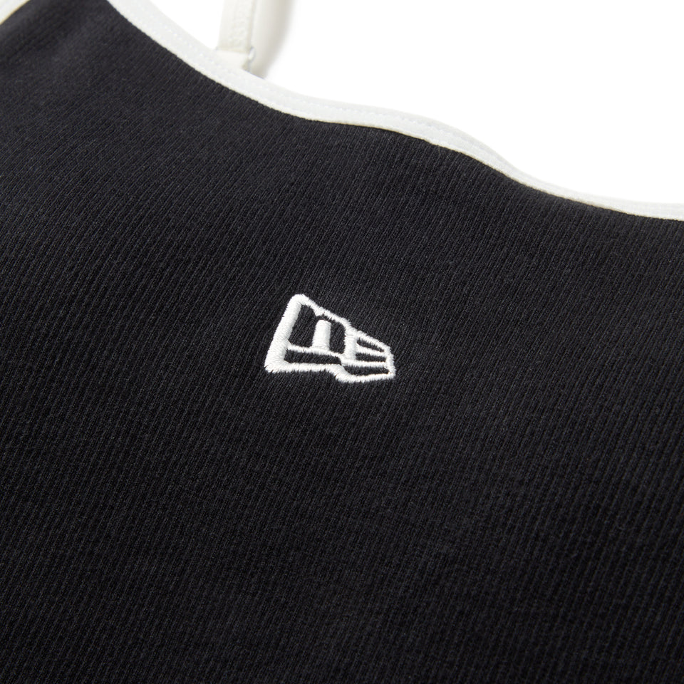 Women's リブ クロップドキャミソール ブラック | NEW ERA ニューエラ公式オンラインストア