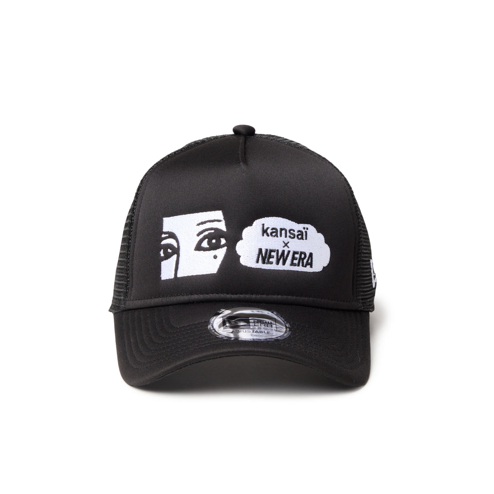 9FORTY A-Frame トラッカー KANSAI YAMAMOTO kansai logo /NEW ERA ブラック | NEW ERA ニューエラ公式オンラインストア