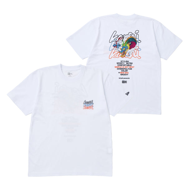 半袖 コットン Tシャツ kansaï yamamoto 龍 ホワイト | ニューエラ