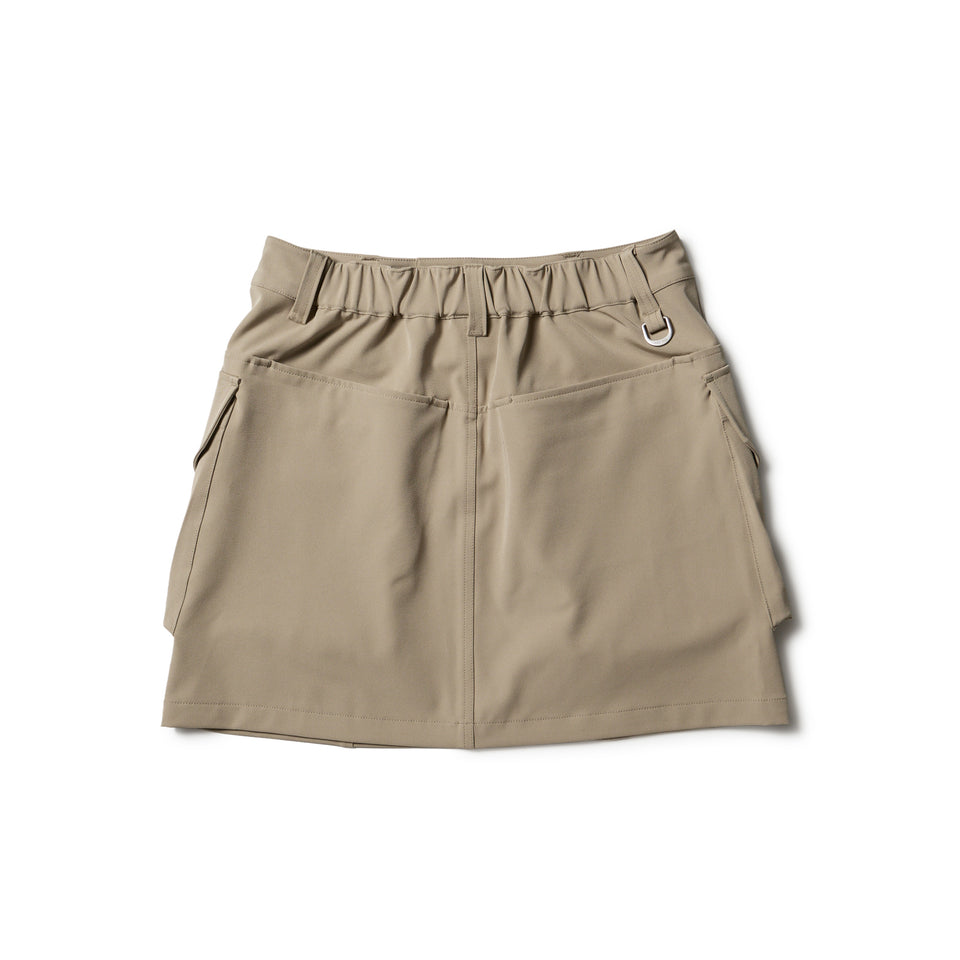 Women's ストレッチ ツイル カーゴスカート カーキ | ゴルフ