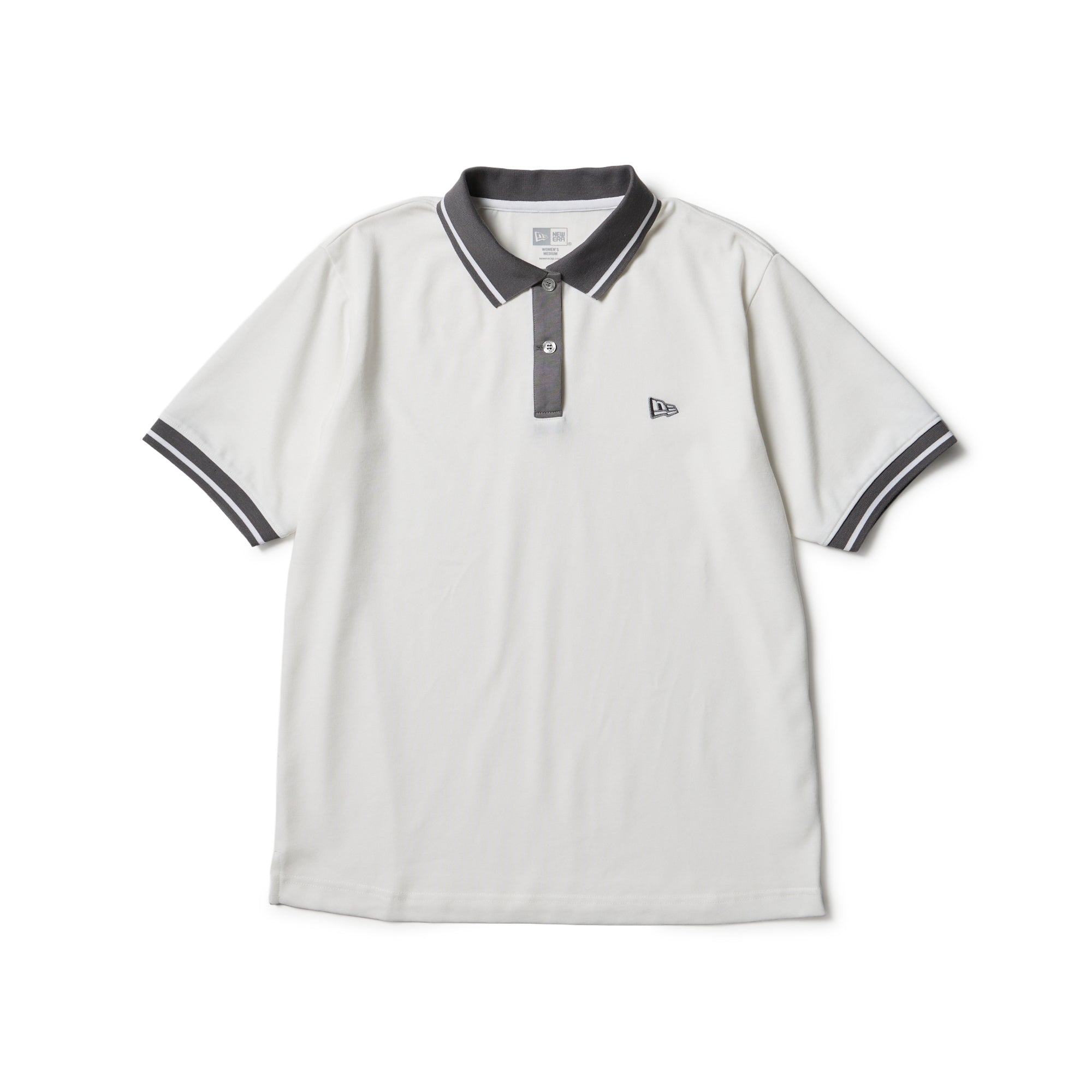 Women's 半袖 ポロシャツ ストライプカラー ホワイト | ゴルフ