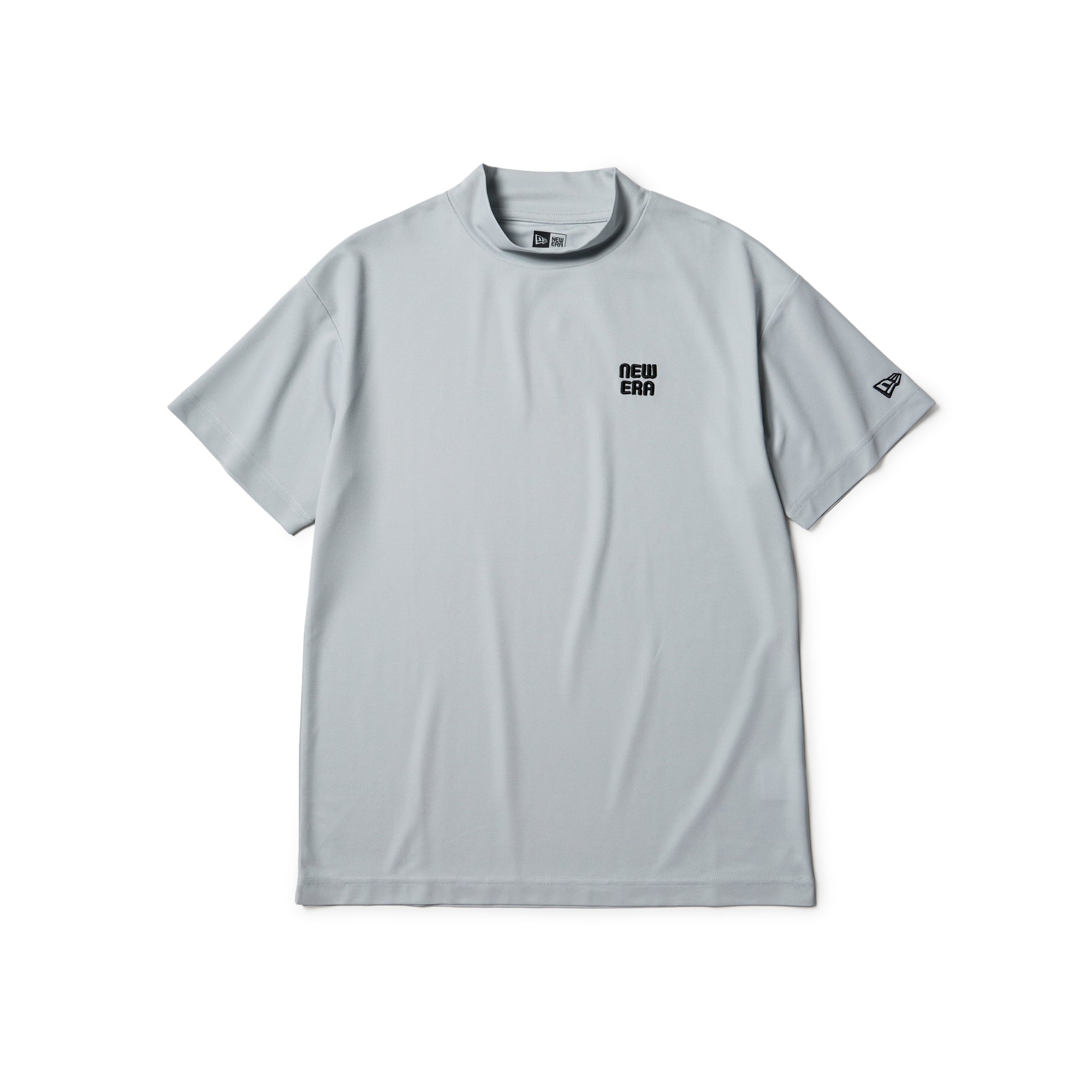 Women's 半袖 ミッドネック Tシャツ Logo Embroidery グレー | ゴルフ