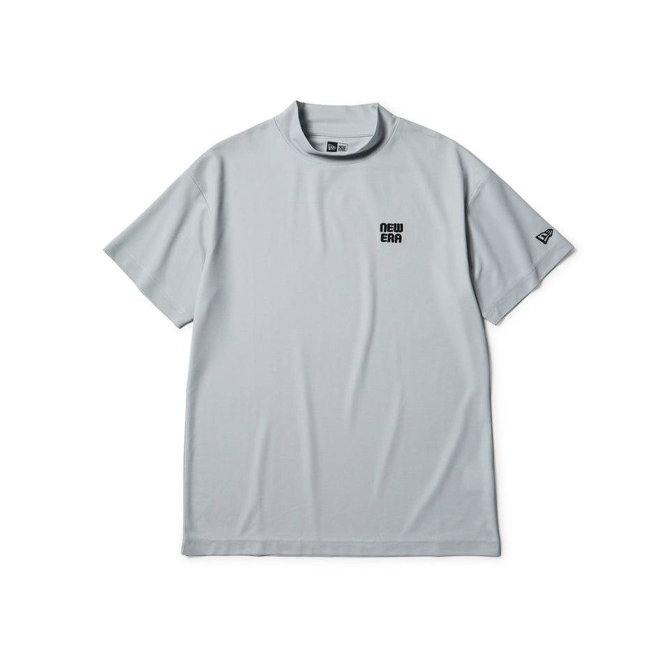 Women's 半袖 ミッドネック Tシャツ Logo Embroidery グレー | ゴルフ