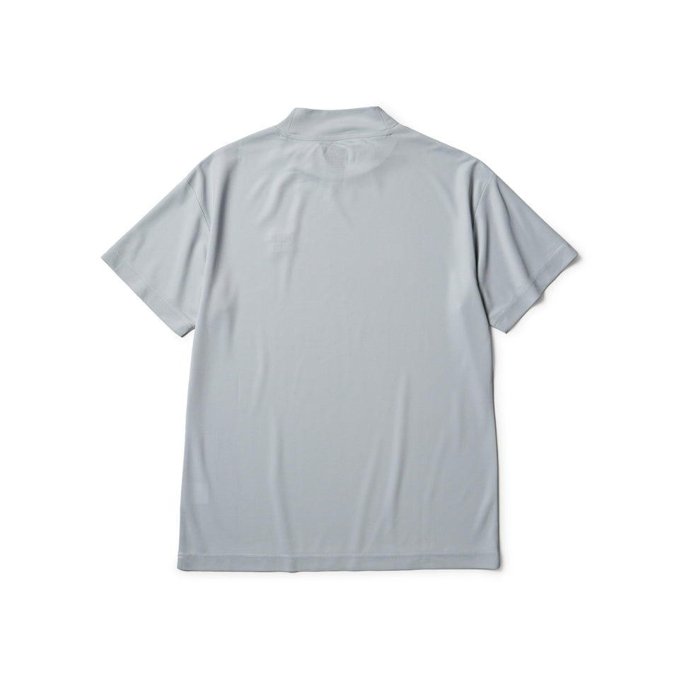 Women's 半袖 ミッドネック Tシャツ Logo Embroidery グレー | ゴルフ