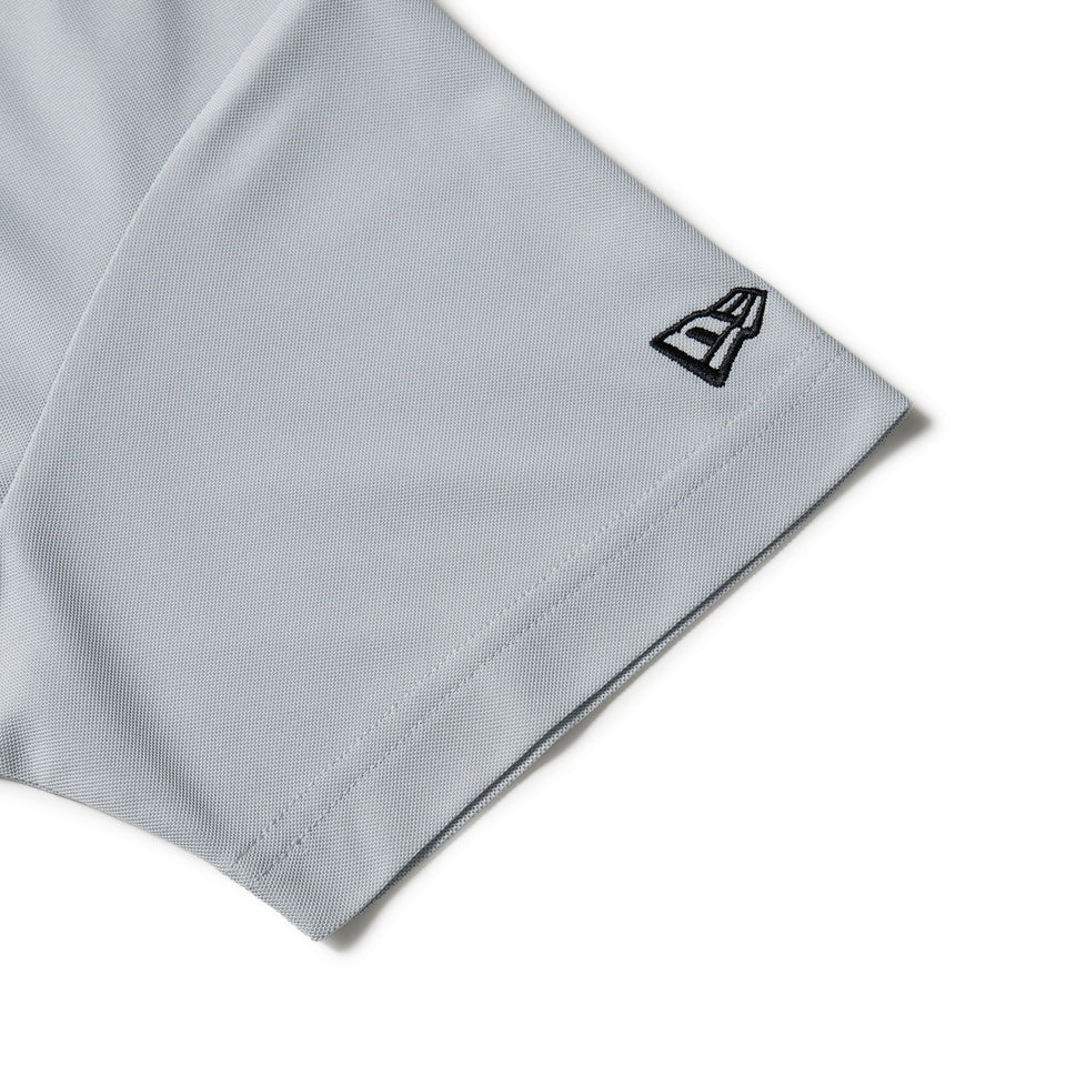 Women's 半袖 ミッドネック Tシャツ Logo Embroidery グレー | ゴルフ