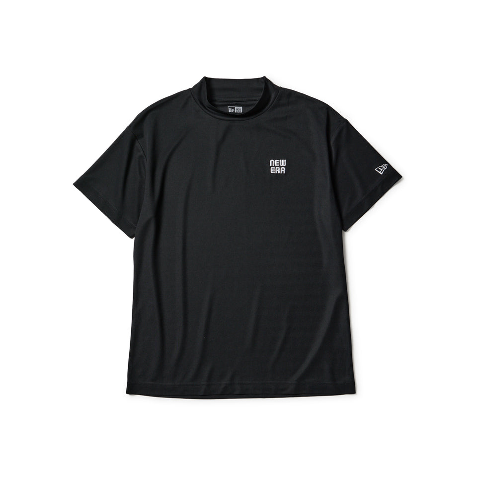 Women's 半袖 ミッドネック Tシャツ Logo Embroidery  ブラック | ゴルフ | NEW ERA ニューエラ公式オンラインストア