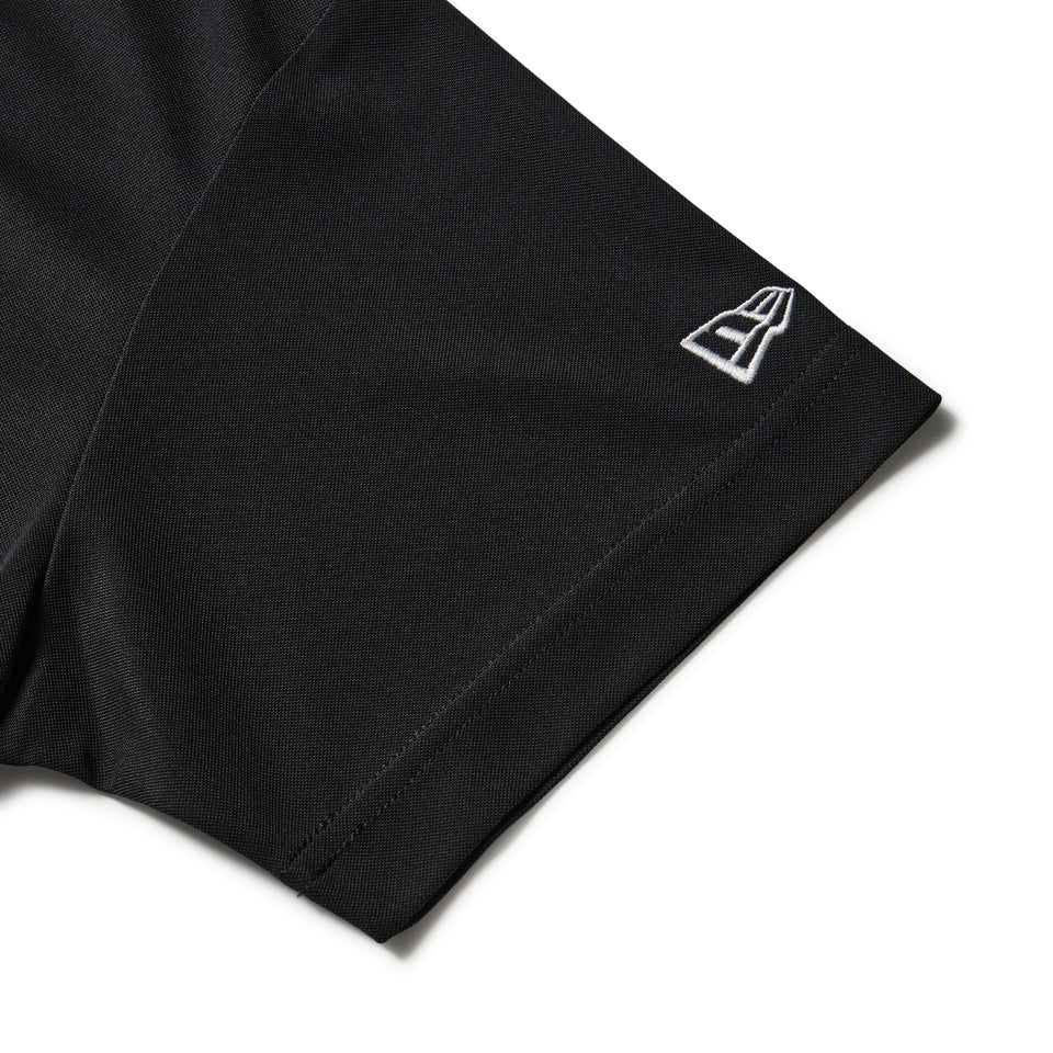 Women's 半袖 ミッドネック Tシャツ Logo Embroidery  ブラック | ゴルフ | NEW ERA ニューエラ公式オンラインストア