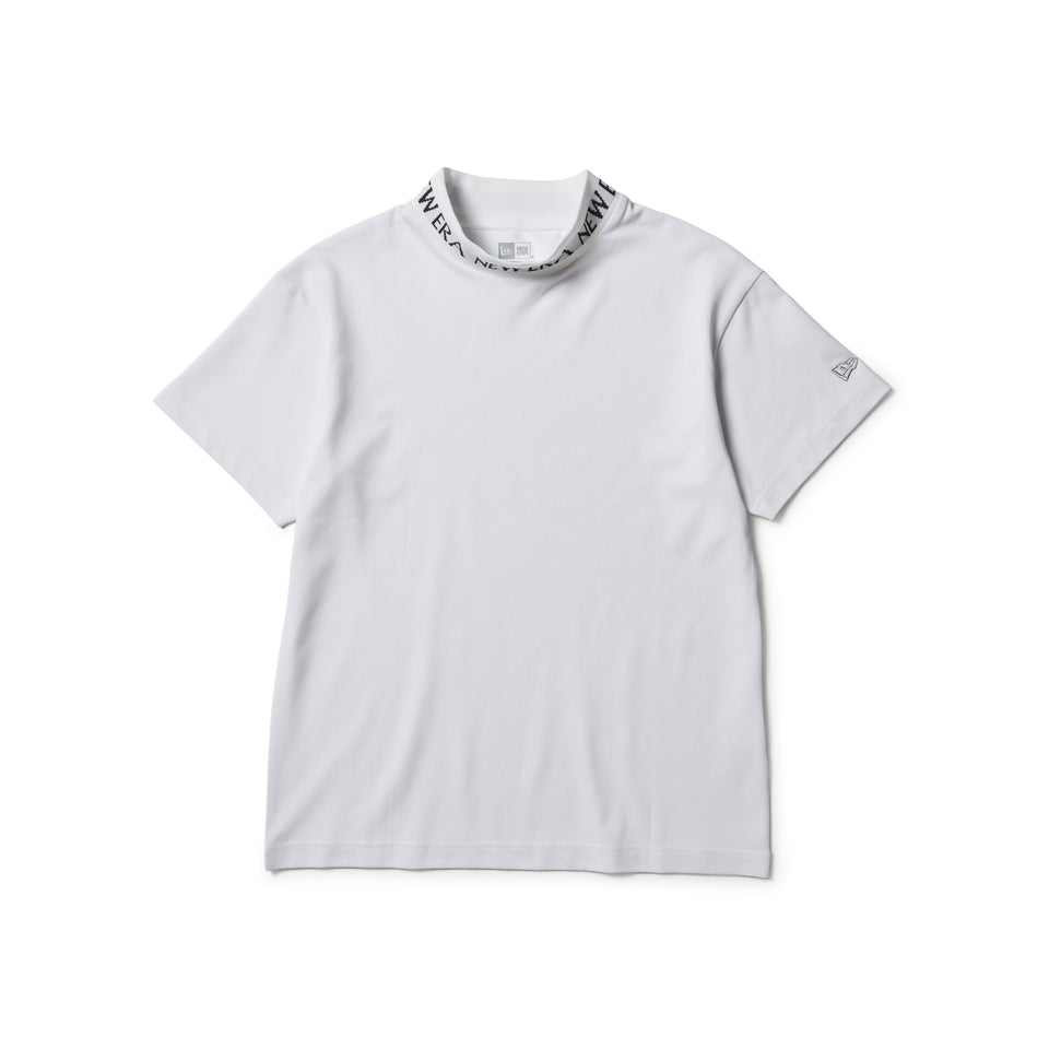 Women’s 半袖 ミッドネック Tシャツ 鹿の子 ジャガードロゴ ホワイト | ゴルフ | NEW ERA ニューエラ公式オンラインストア